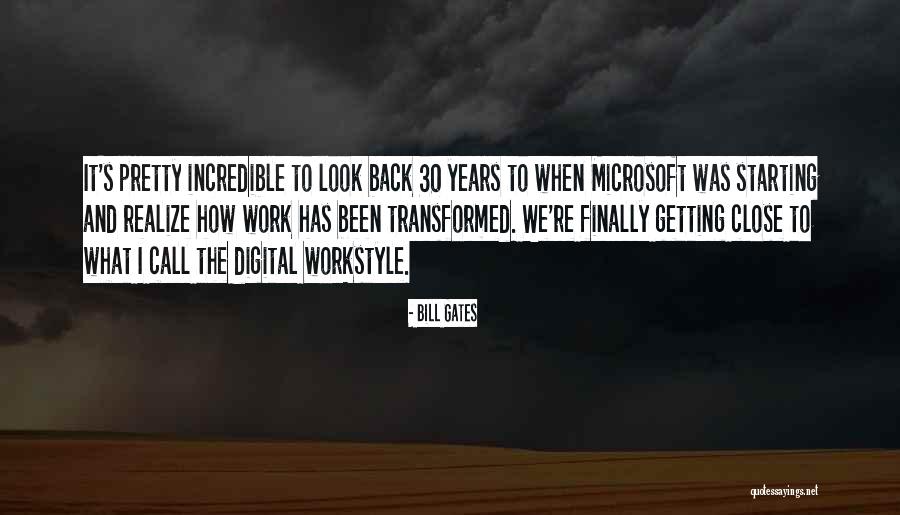 We Look Back Quotes By Bill Gates