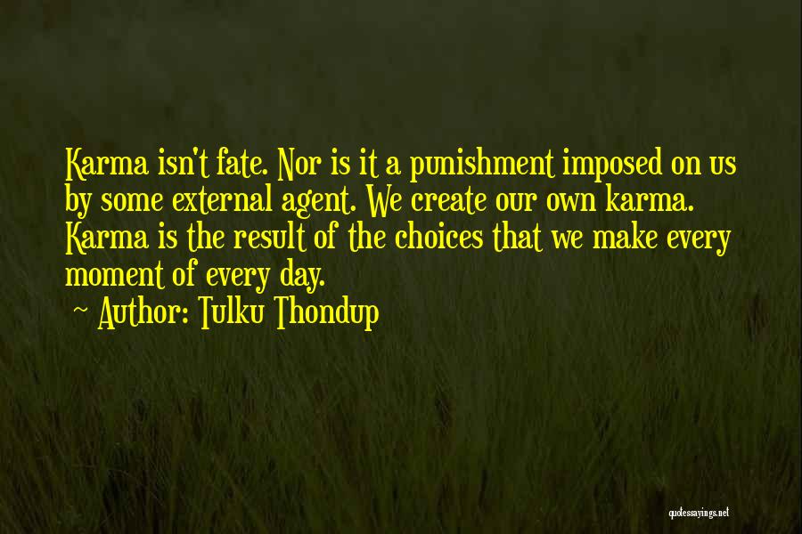 We Make Our Own Choices Quotes By Tulku Thondup