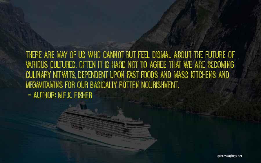 We May Not Agree Quotes By M.F.K. Fisher