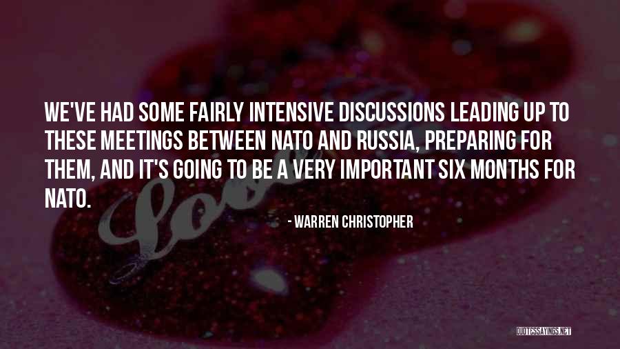 We Meetings Quotes By Warren Christopher We Meetings Quotes By Warren Christopher