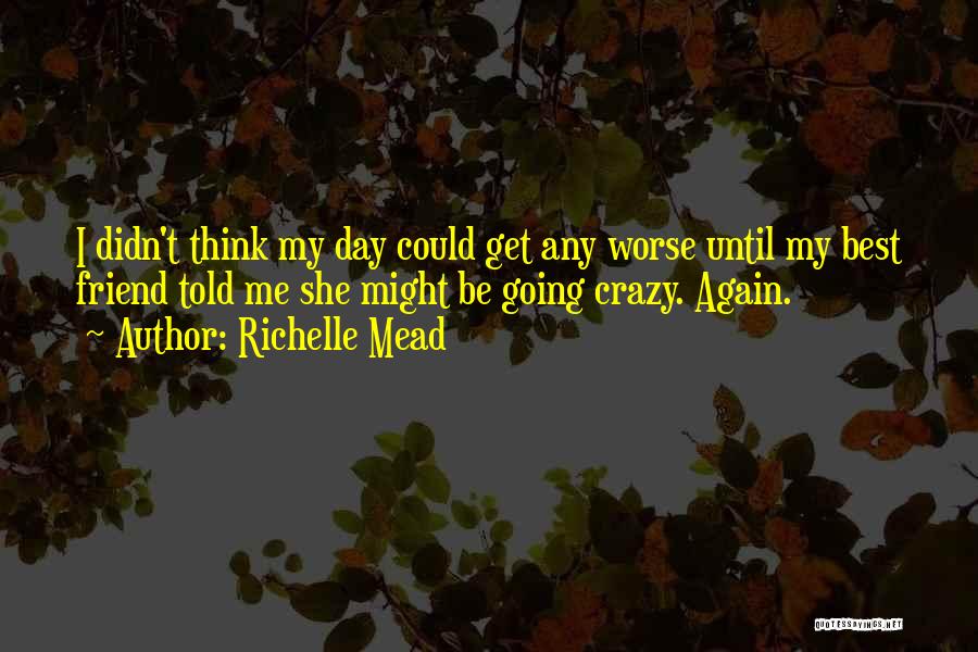 We Might Be Crazy Friend Quotes By Richelle Mead