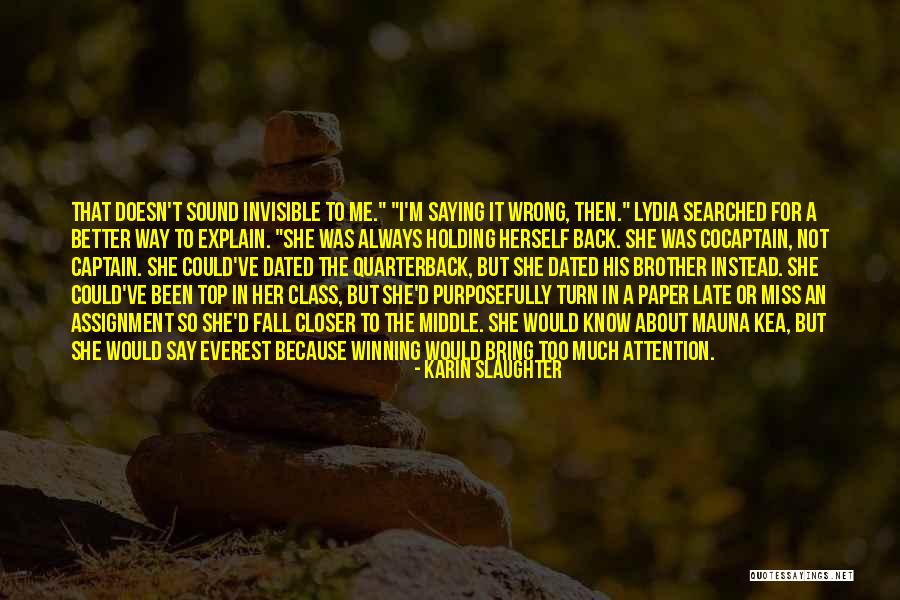 We Miss U Brother Quotes By Karin Slaughter We Miss U Brother Quotes By Karin Slaughter