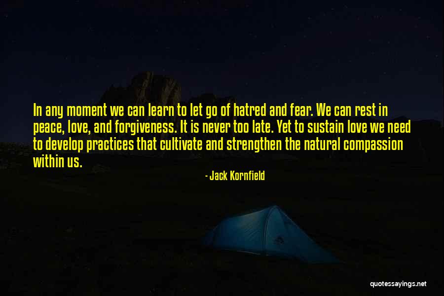We Need Peace And Love Quotes By Jack Kornfield We Need Peace And Love Quotes By Jack Kornfield