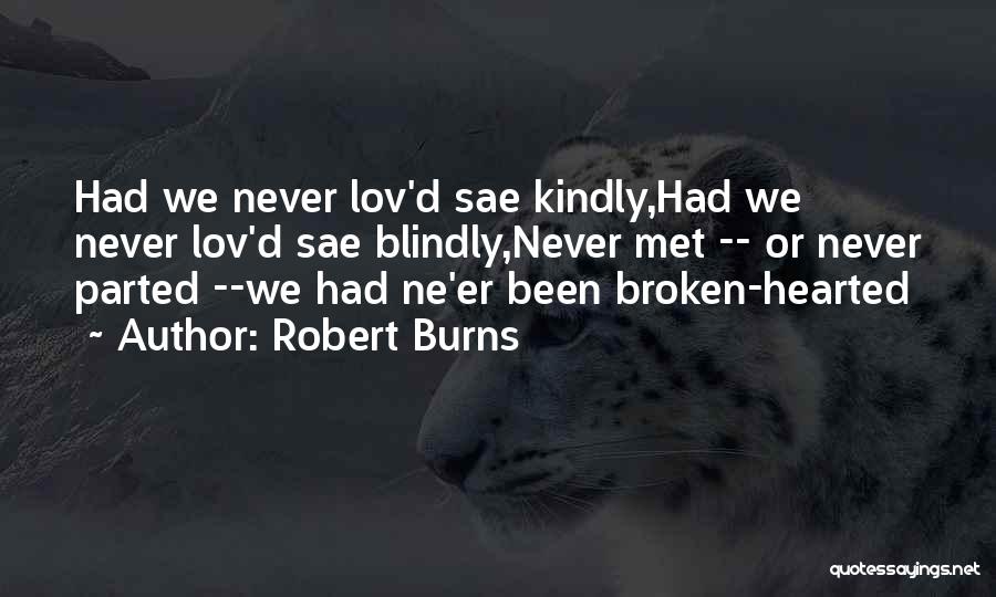 We Never Met Quotes By Robert Burns