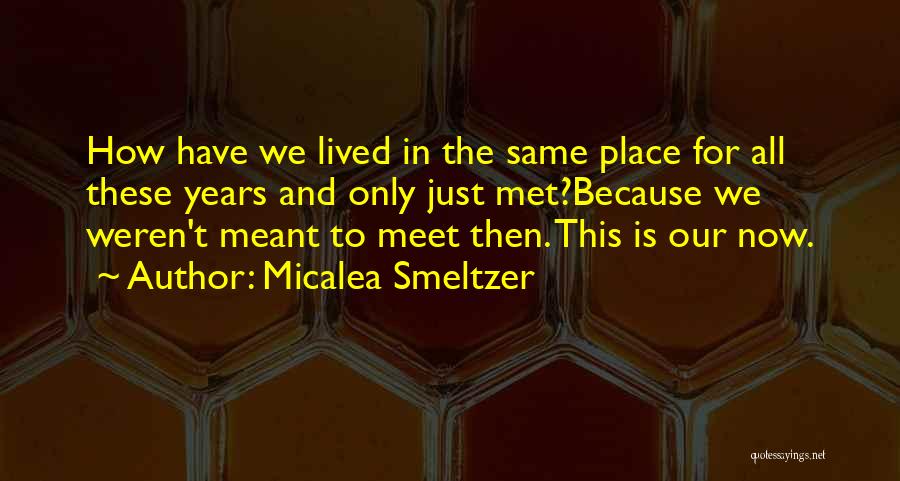 We Only Just Met Quotes By Micalea Smeltzer