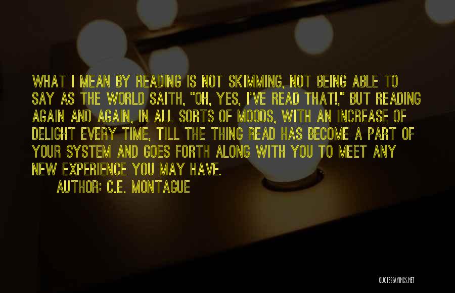 We Only Part To Meet Again Quotes By C.E. Montague