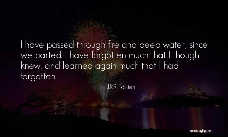 We Parted Quotes By J.R.R. Tolkien We Parted Quotes By J.R.R. Tolkien
