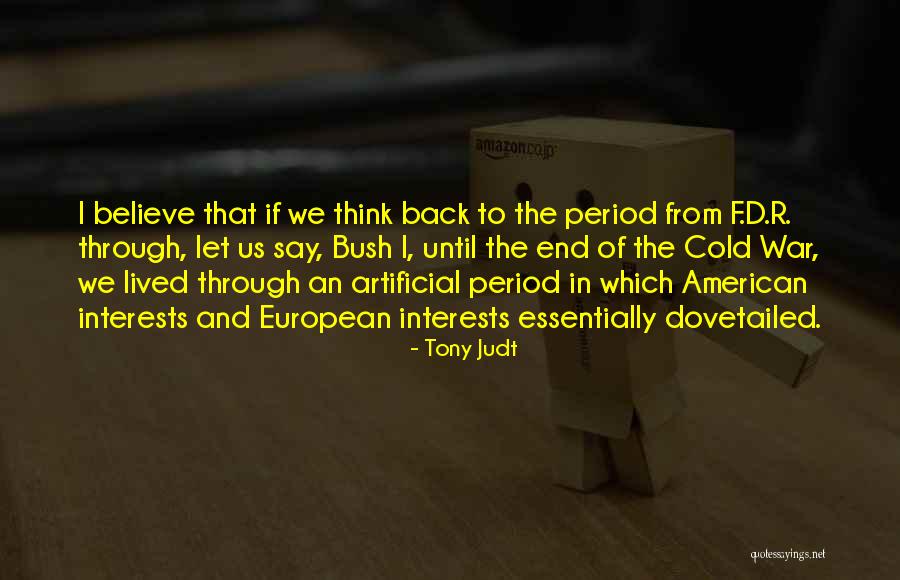 We R Back Quotes By Tony Judt