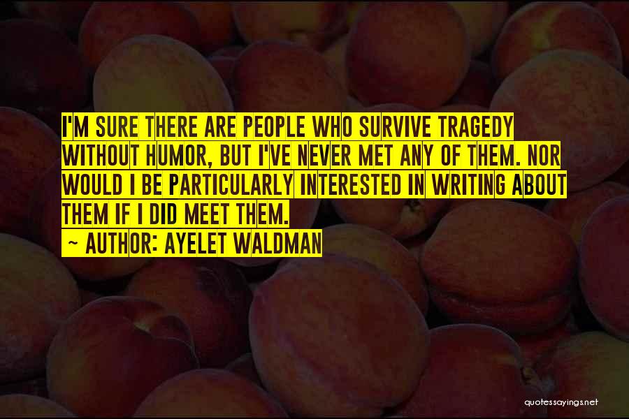 We Should Never Meet Quotes By Ayelet Waldman