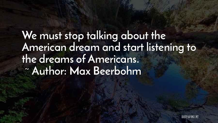 We Stop Talking Quotes By Max Beerbohm