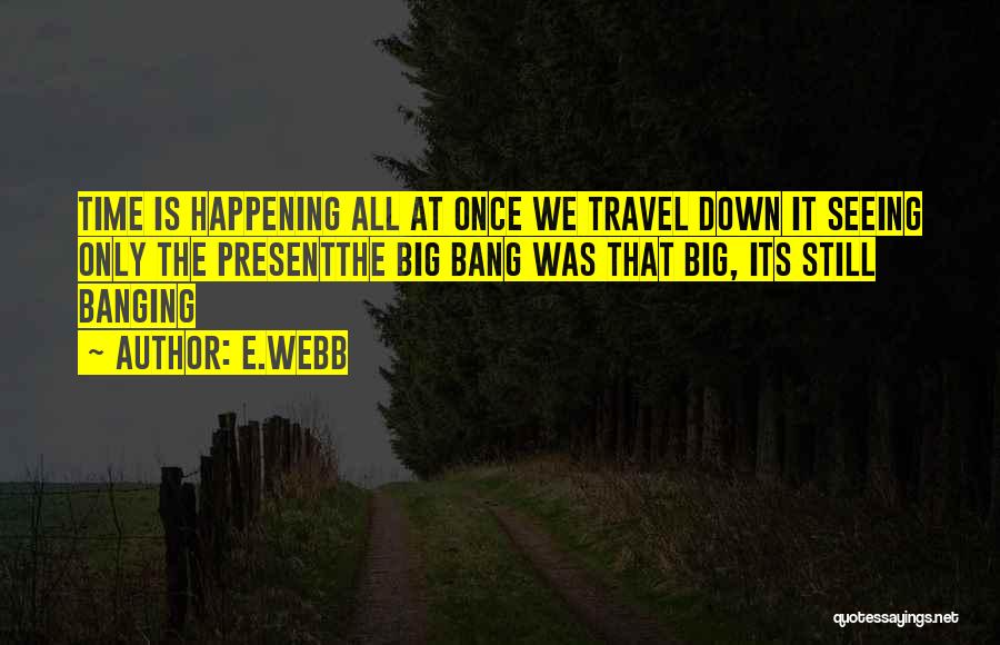 We Travel Quotes By E.webb