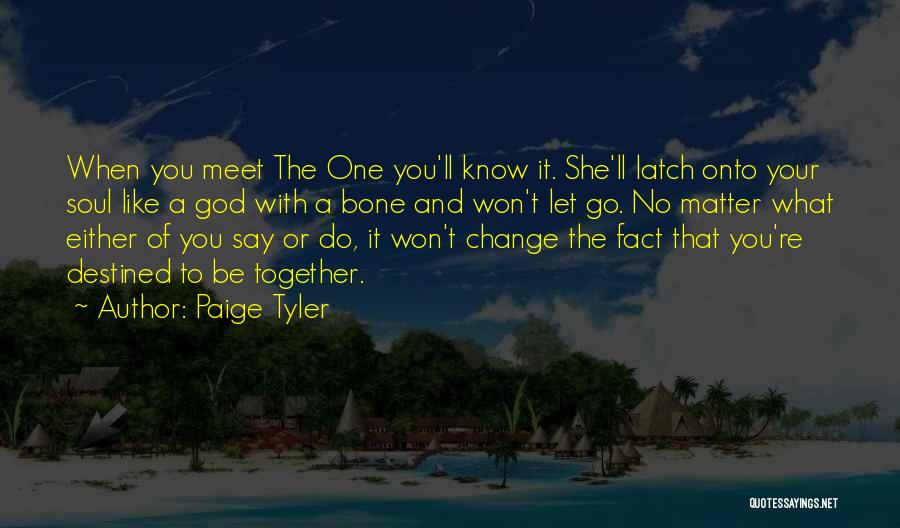 We Were Destined To Meet Quotes By Paige Tyler