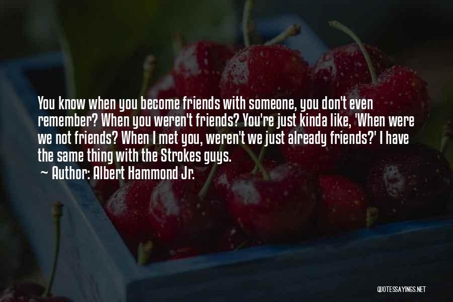 We Were Just Friends Quotes By Albert Hammond Jr.