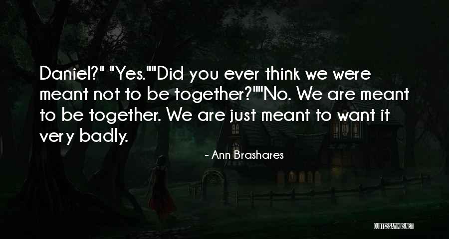 We Were Not Meant To Be Quotes By Ann Brashares