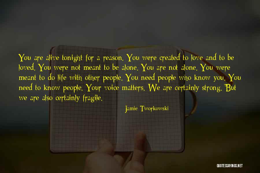 We Were Not Meant To Be Quotes By Jamie Tworkowski