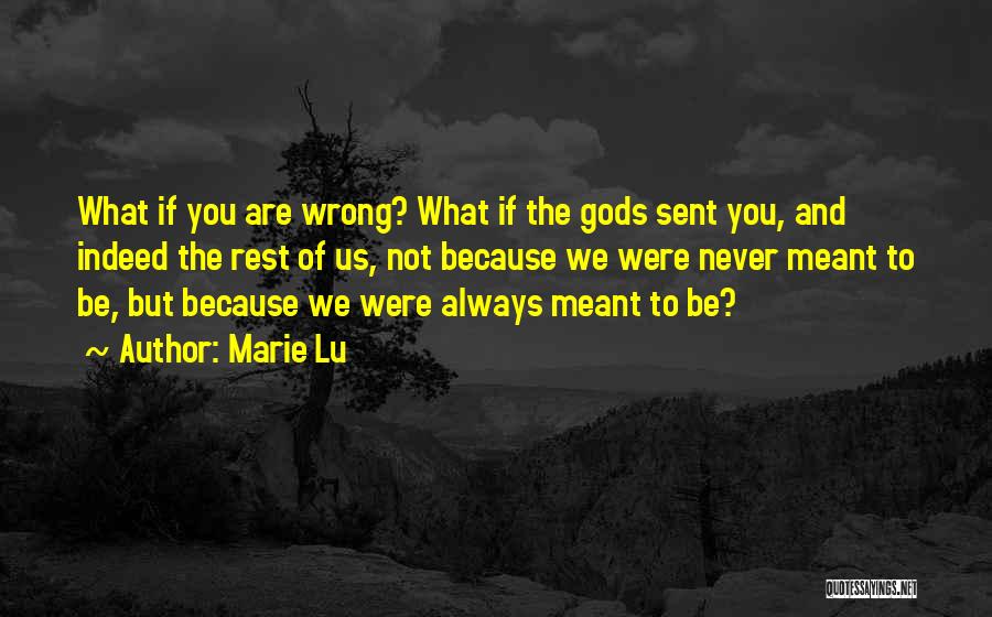 We Were Not Meant To Be Quotes By Marie Lu