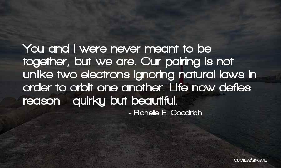 We Were Not Meant To Be Quotes By Richelle E. Goodrich