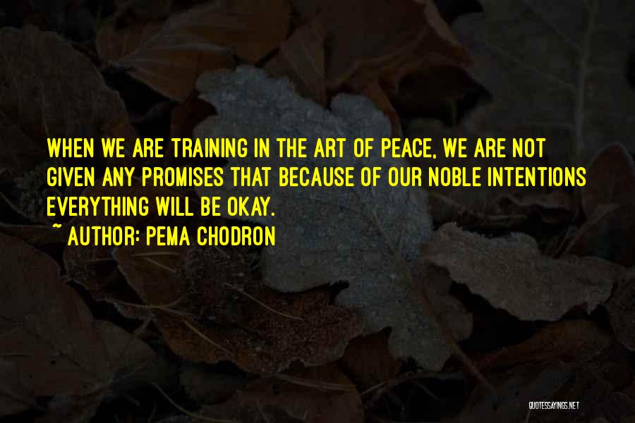 We Will Be Okay Quotes By Pema Chodron
