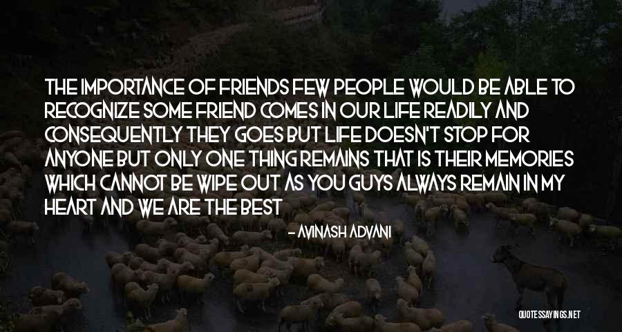 We Will Remain Friends Quotes By Avinash Advani We Will Remain Friends Quotes By Avinash Advani
