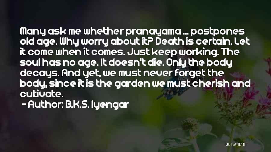 We Working Quotes By B.K.S. Iyengar