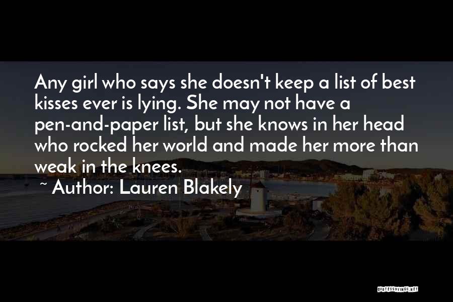 Weak Knees Quotes By Lauren Blakely