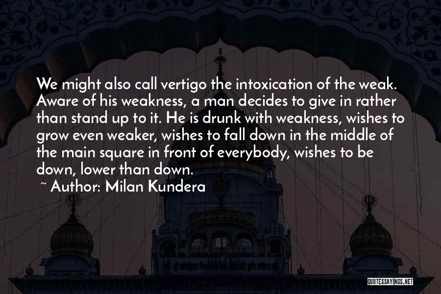 Weak Man Quotes By Milan Kundera