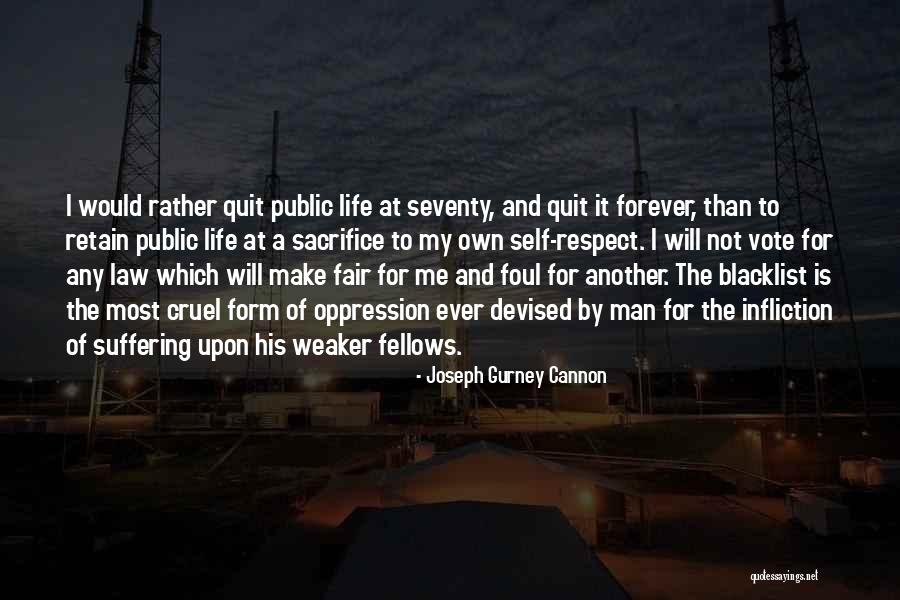 Weaker Men Quotes By Joseph Gurney Cannon Weaker Men Quotes By Joseph Gurney Cannon