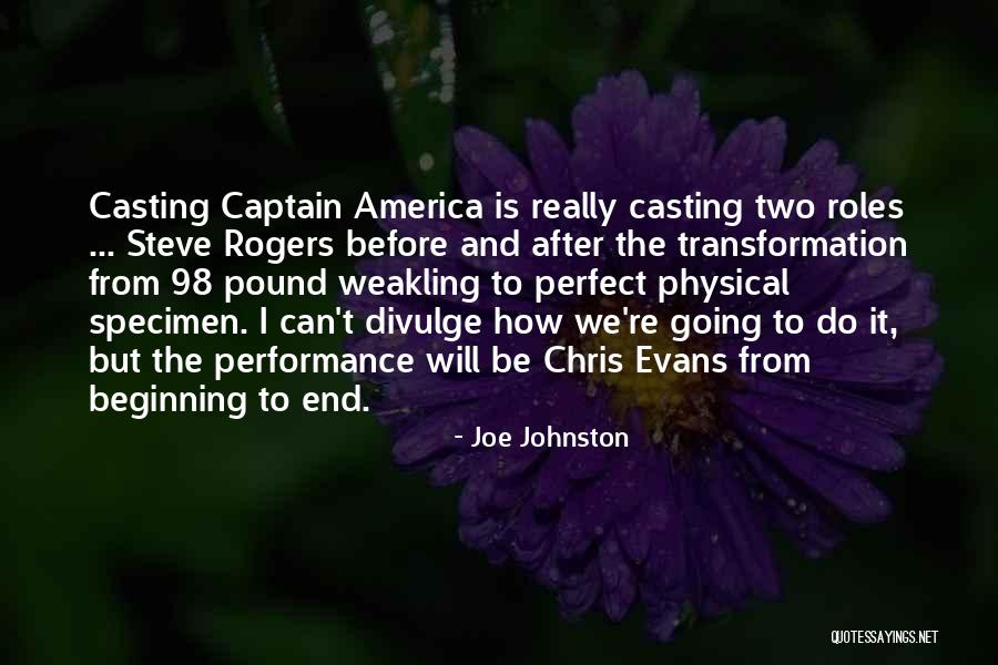 Weakling Quotes By Joe Johnston