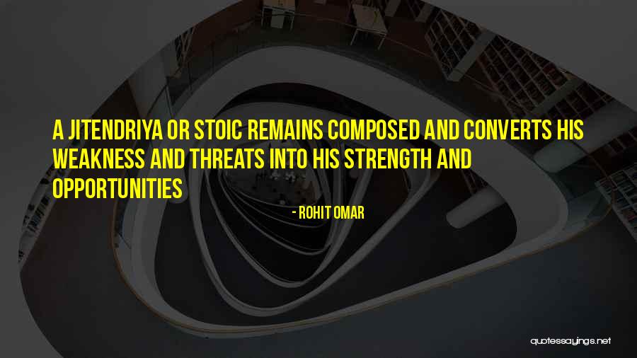 Weakness And Strength Quotes By Rohit Omar