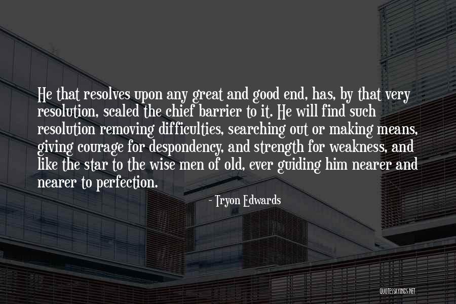 Weakness And Strength Quotes By Tryon Edwards