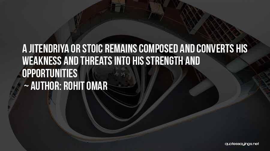 Weakness Comes Strength Quotes By Rohit Omar