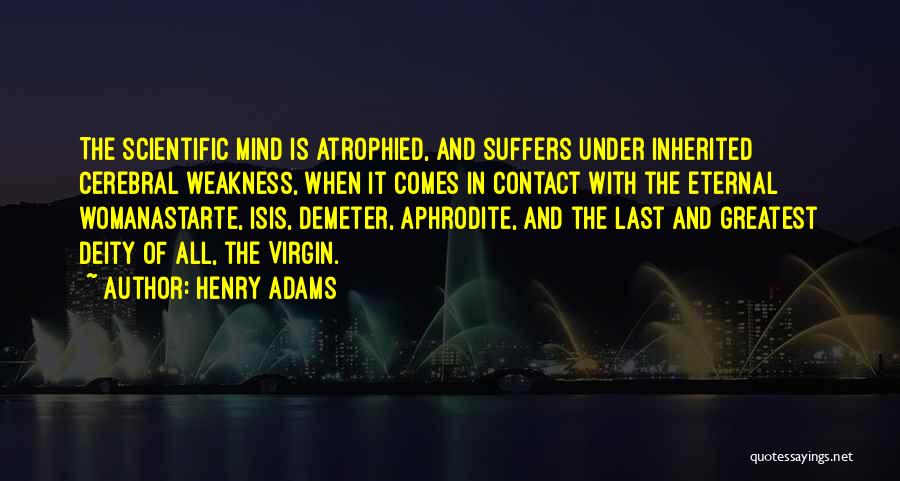 Weakness Of The Mind Quotes By Henry Adams