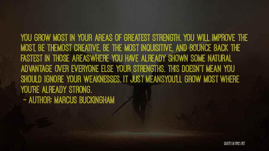 Weaknesses And Strength Quotes By Marcus Buckingham