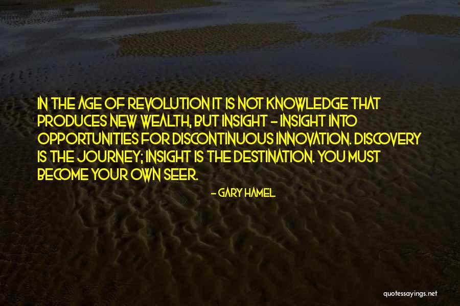 Wealth Discovery Quotes By Gary Hamel Wealth Discovery Quotes By Gary Hamel