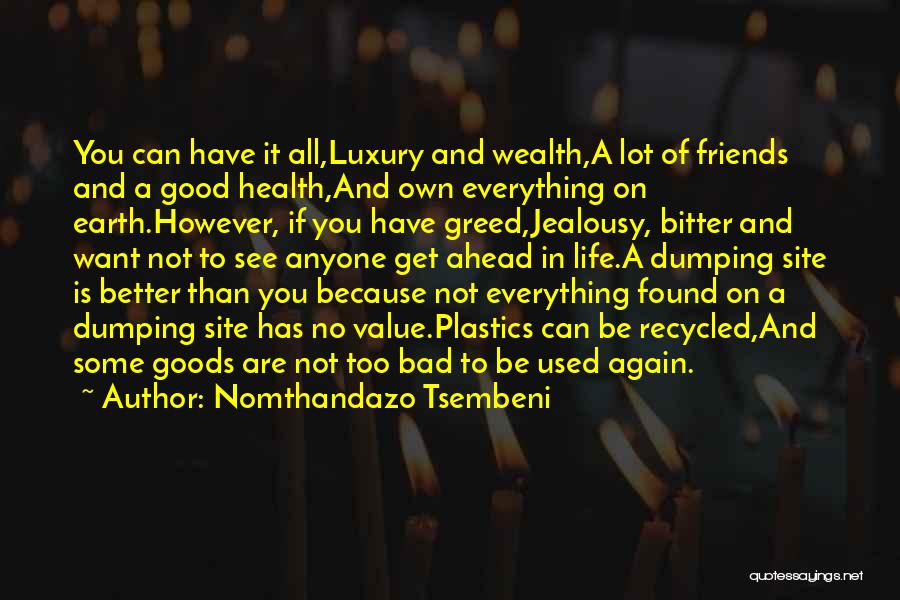 Wealth Is Everything Quotes By Nomthandazo Tsembeni