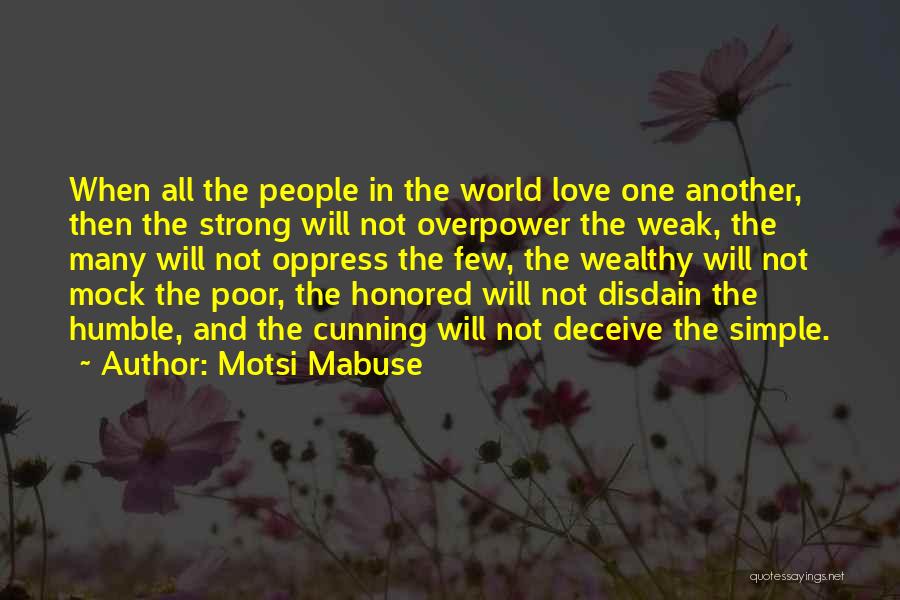 Wealthy Poor Quotes By Motsi Mabuse
