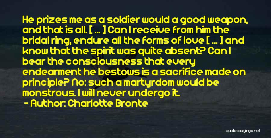 Weapon Love Quotes By Charlotte Bronte