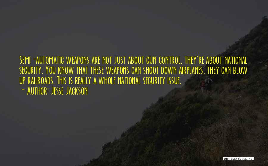 Weapons Control Quotes By Jesse Jackson