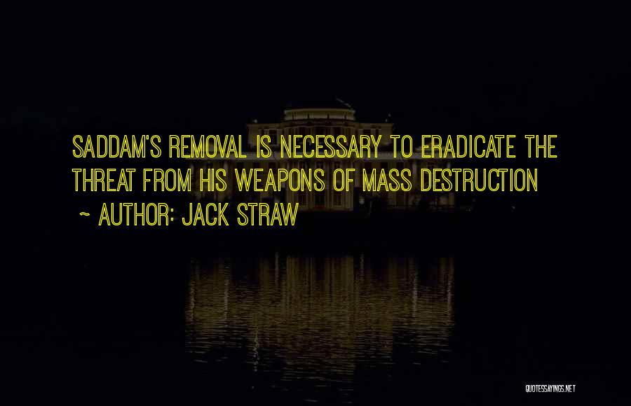 Weapons Of Mass Destruction Quotes By Jack Straw