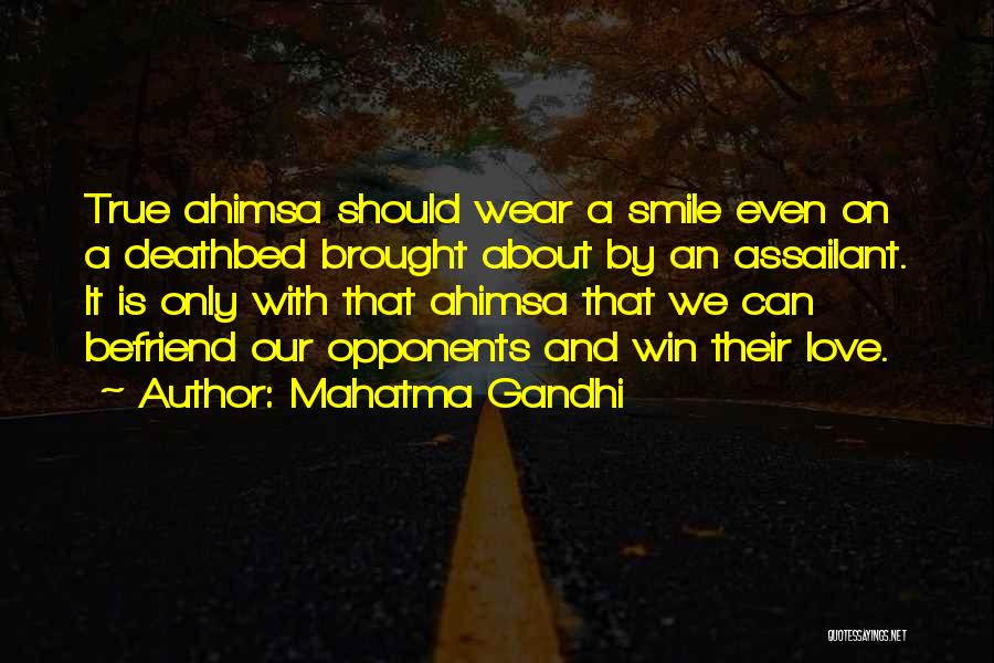 Wear Smile Quotes By Mahatma Gandhi