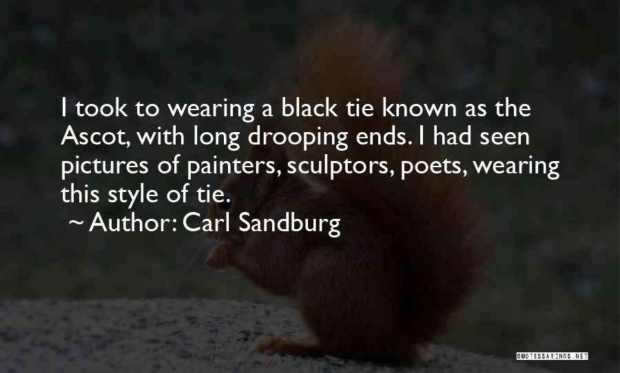 Wearing A Tie Quotes By Carl Sandburg