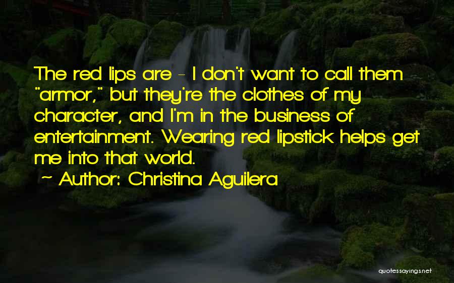Wearing Armor Quotes By Christina Aguilera