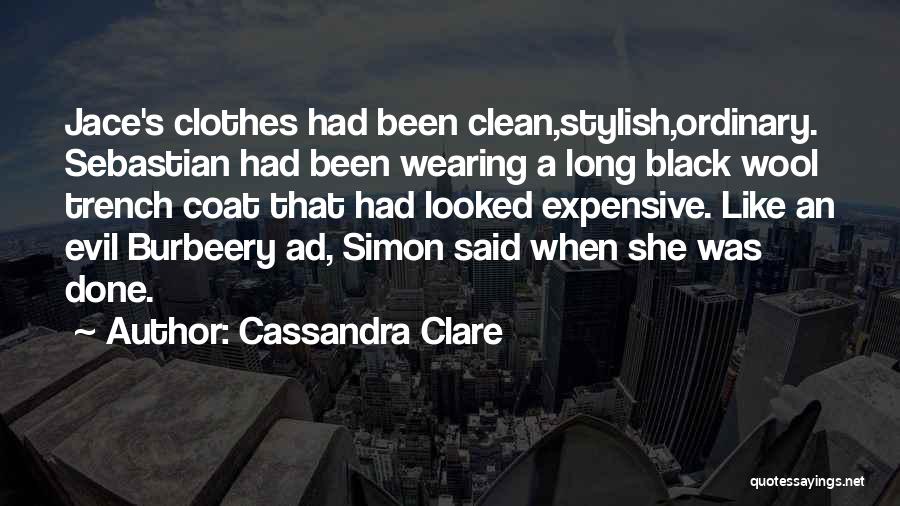 Wearing Coat Quotes By Cassandra Clare