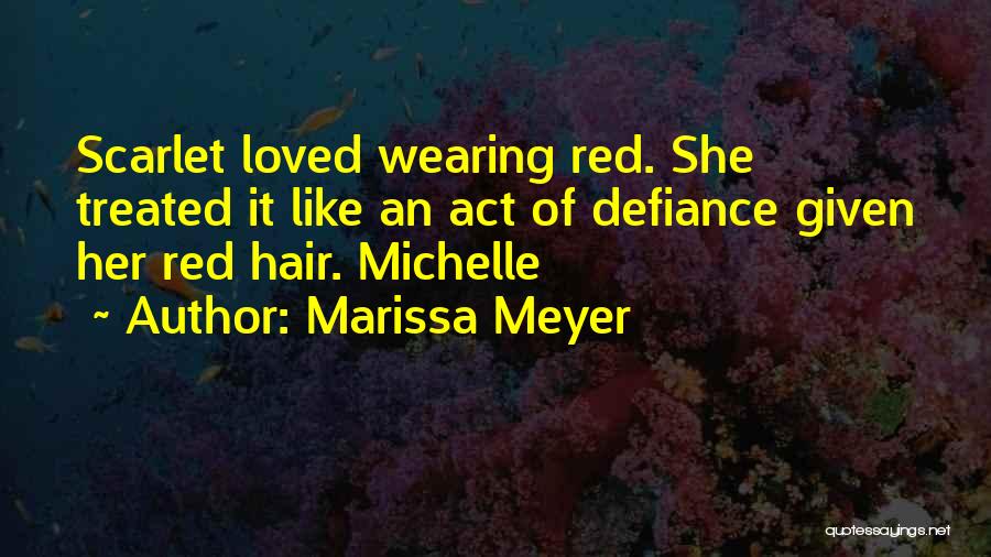 Wearing Red Quotes By Marissa Meyer