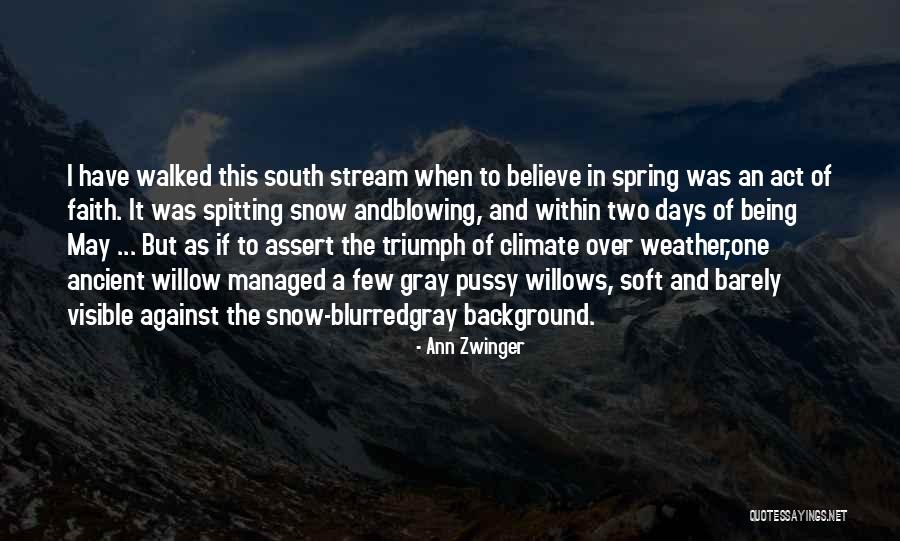 Weather And Climate Quotes By Ann Zwinger