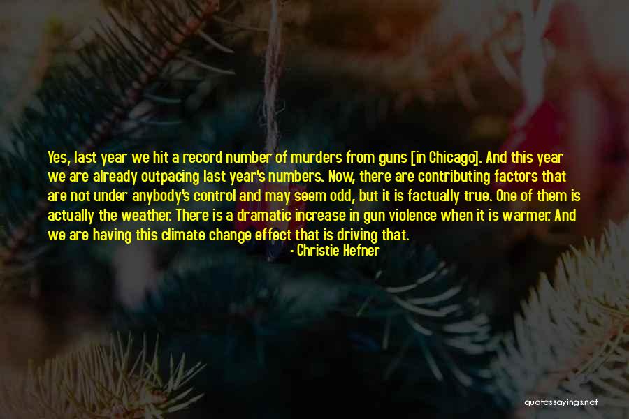 Weather And Climate Quotes By Christie Hefner