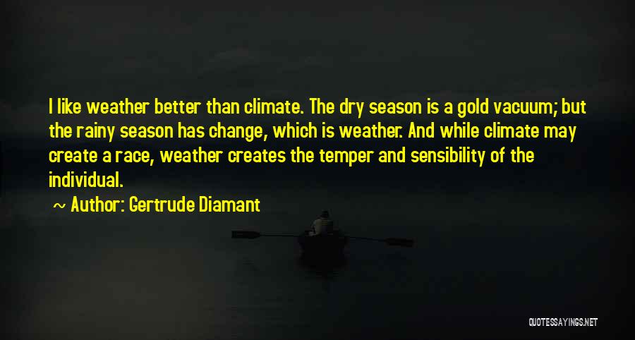 Weather And Climate Quotes By Gertrude Diamant