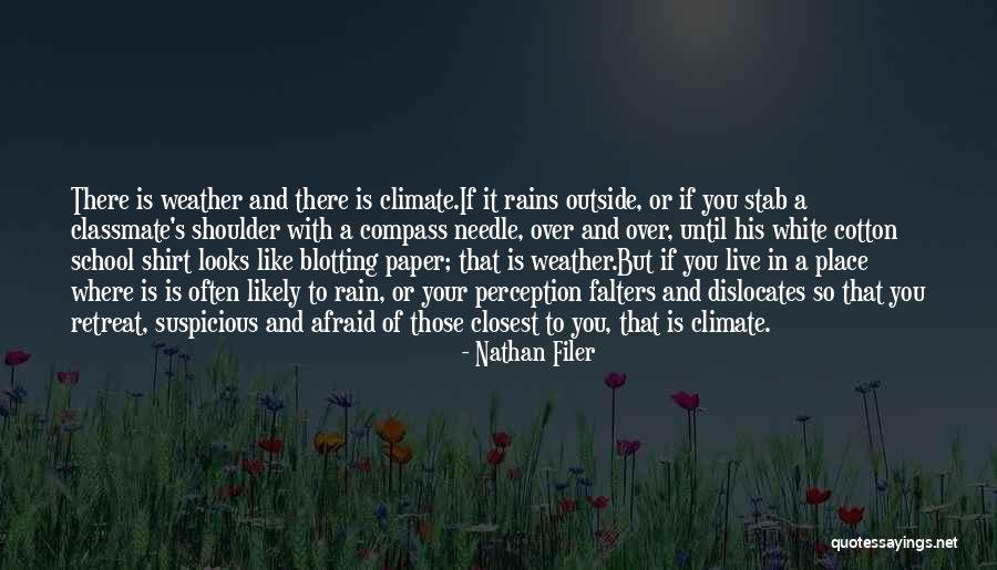 Weather And Climate Quotes By Nathan Filer