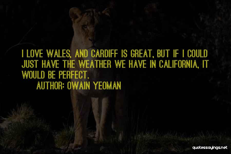 Weather And Love Quotes By Owain Yeoman