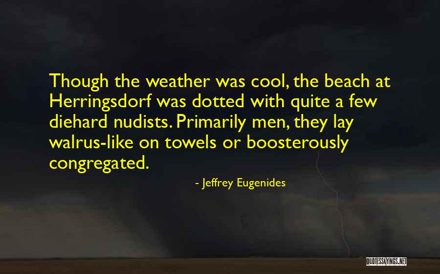 Weather Cool Quotes By Jeffrey Eugenides Weather Cool Quotes By Jeffrey Eugenides